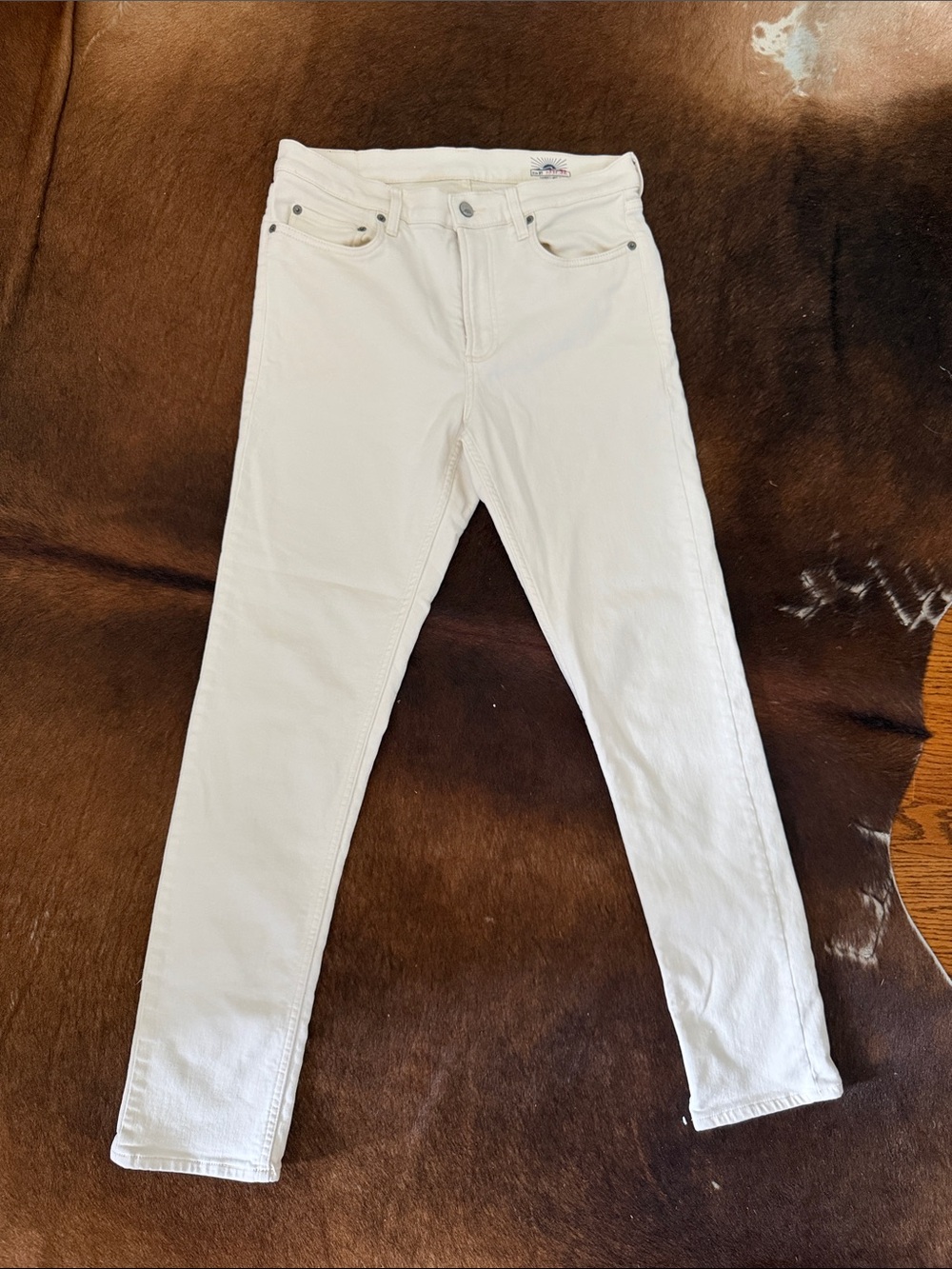 Faherty Men's Skinny White Jeans